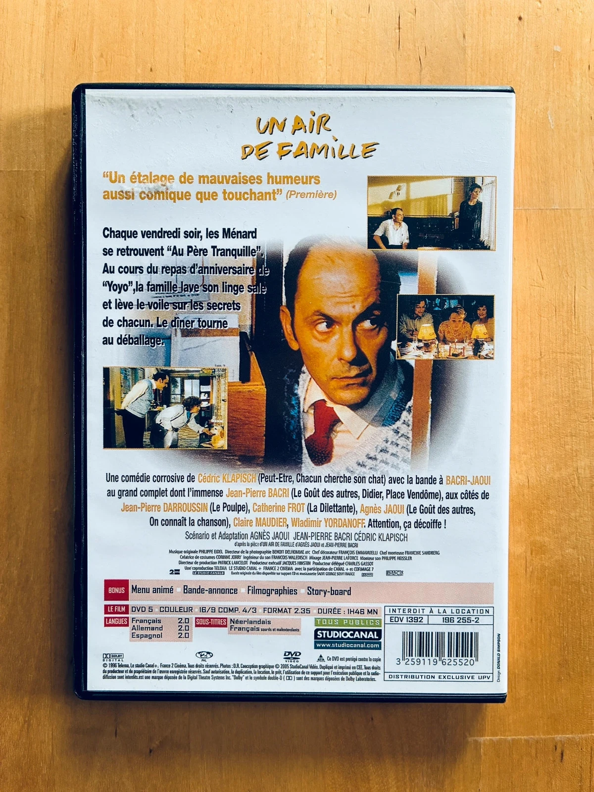 DVD Um Ar de Família de Cédric Klapisch. – photo 3